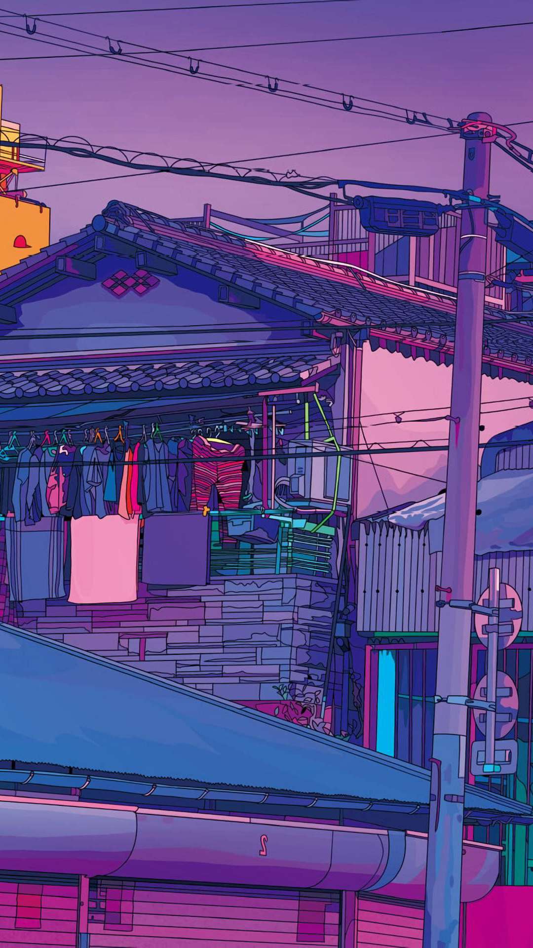 Aesthetic anime town 0w0 calming street sunset thanks HD phone  wallpaper  Peakpx