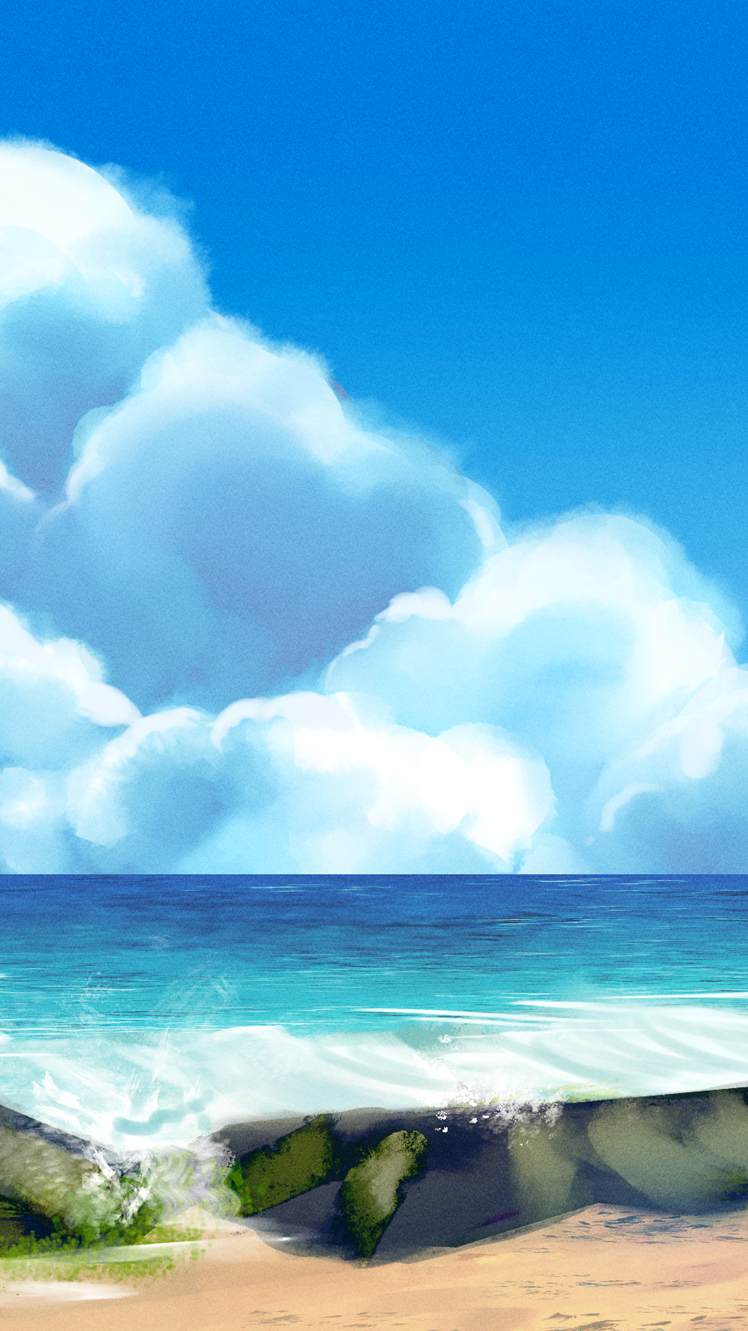 32 Anime Beach Wallpapers  Wallpaperboat