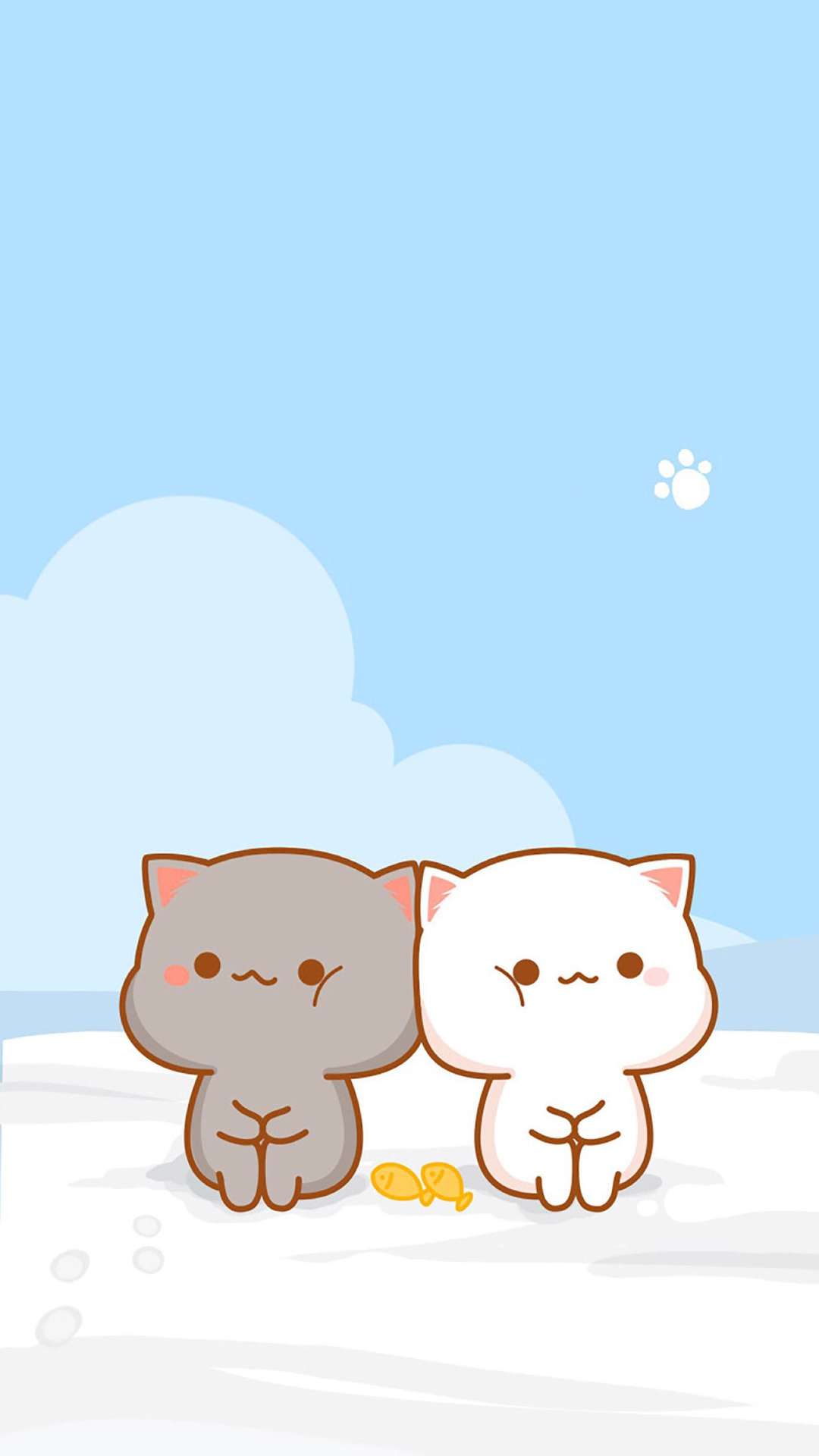 cute anime cats wallpaper