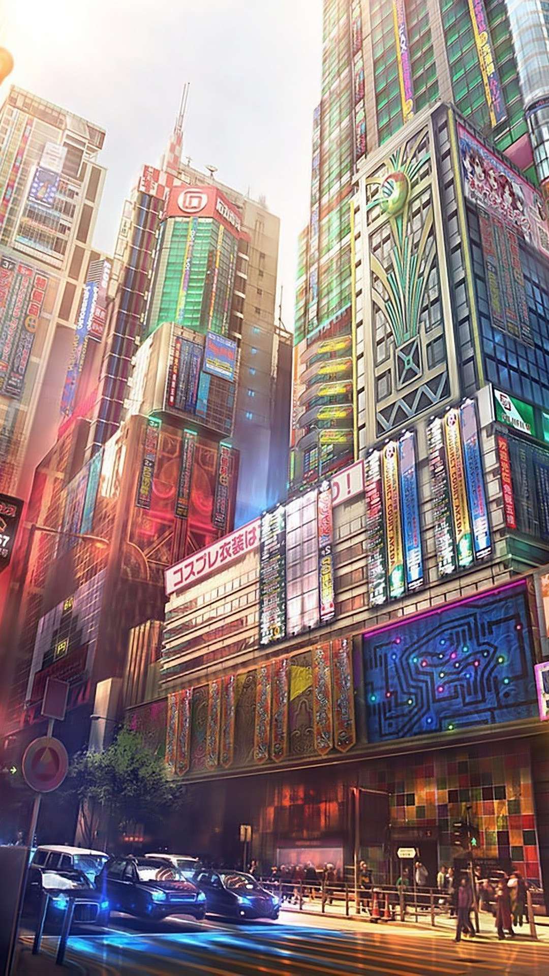 Anime City Backgrounds HD Free download  PixelsTalkNet