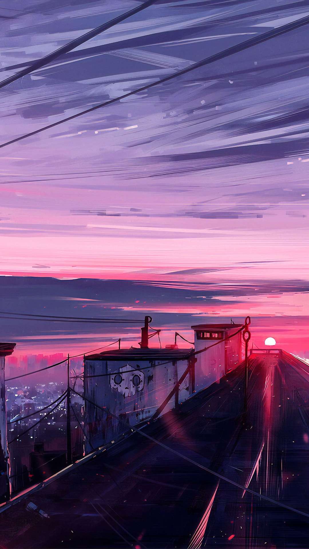 Download 4K Anime IPhone Falling City Girl Wallpaper  Wallpaperscom