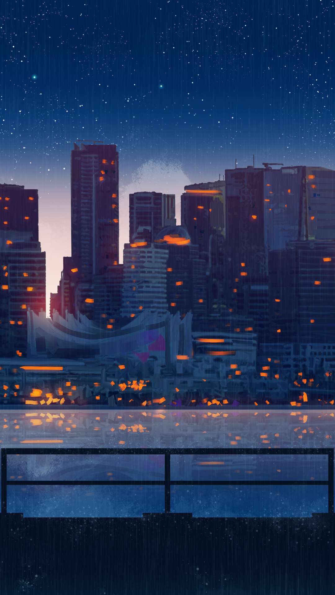 Anime City Night Scenery Wallpapers  Top Free Anime City Night Scenery  Backgrounds  WallpaperAccess