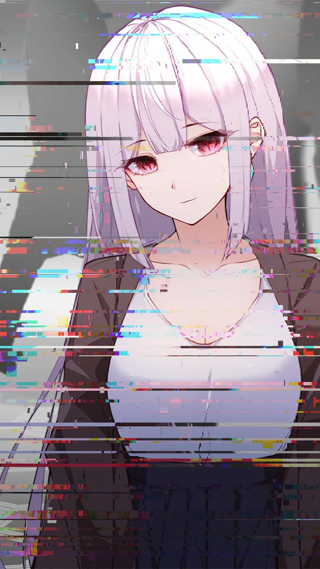 Glitch core anime wallpaper by AcceptableTrash  Download on ZEDGE  0c96