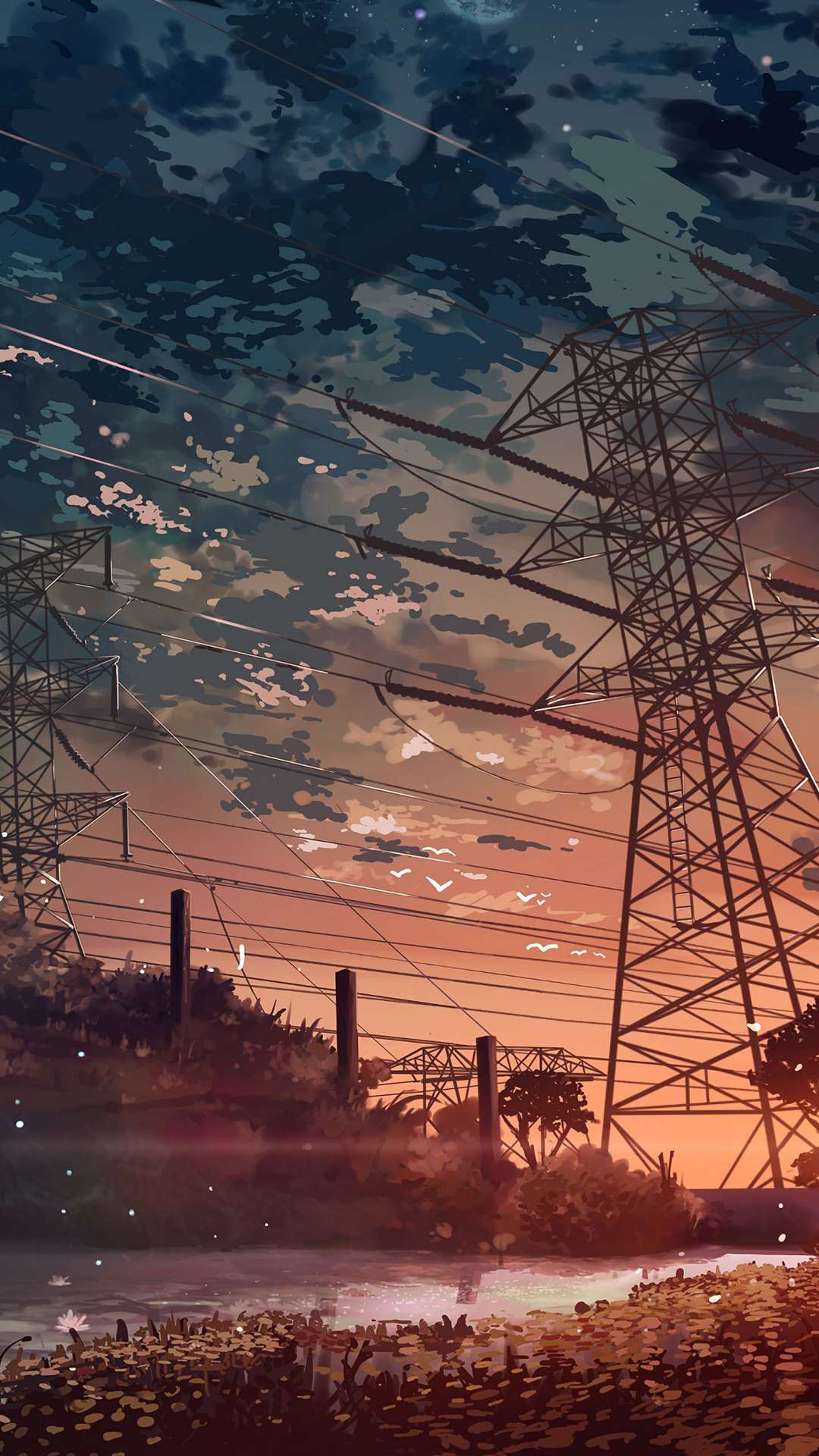 Sunrise Anime Scenery Paddy Field Farm 4K Wallpaper #4.2412