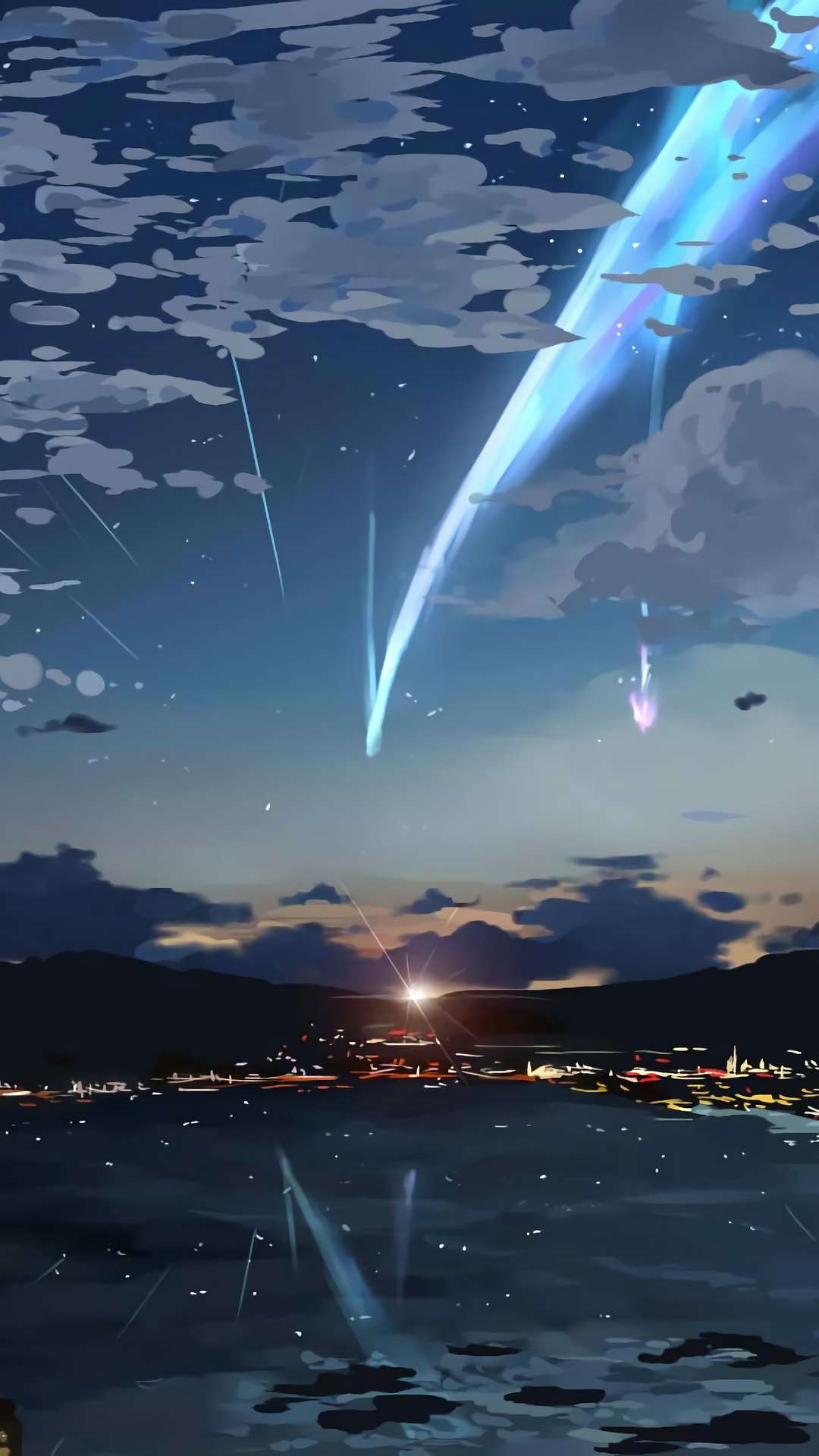 Download Early Evening Anime Sky 4k Phone Wallpaper