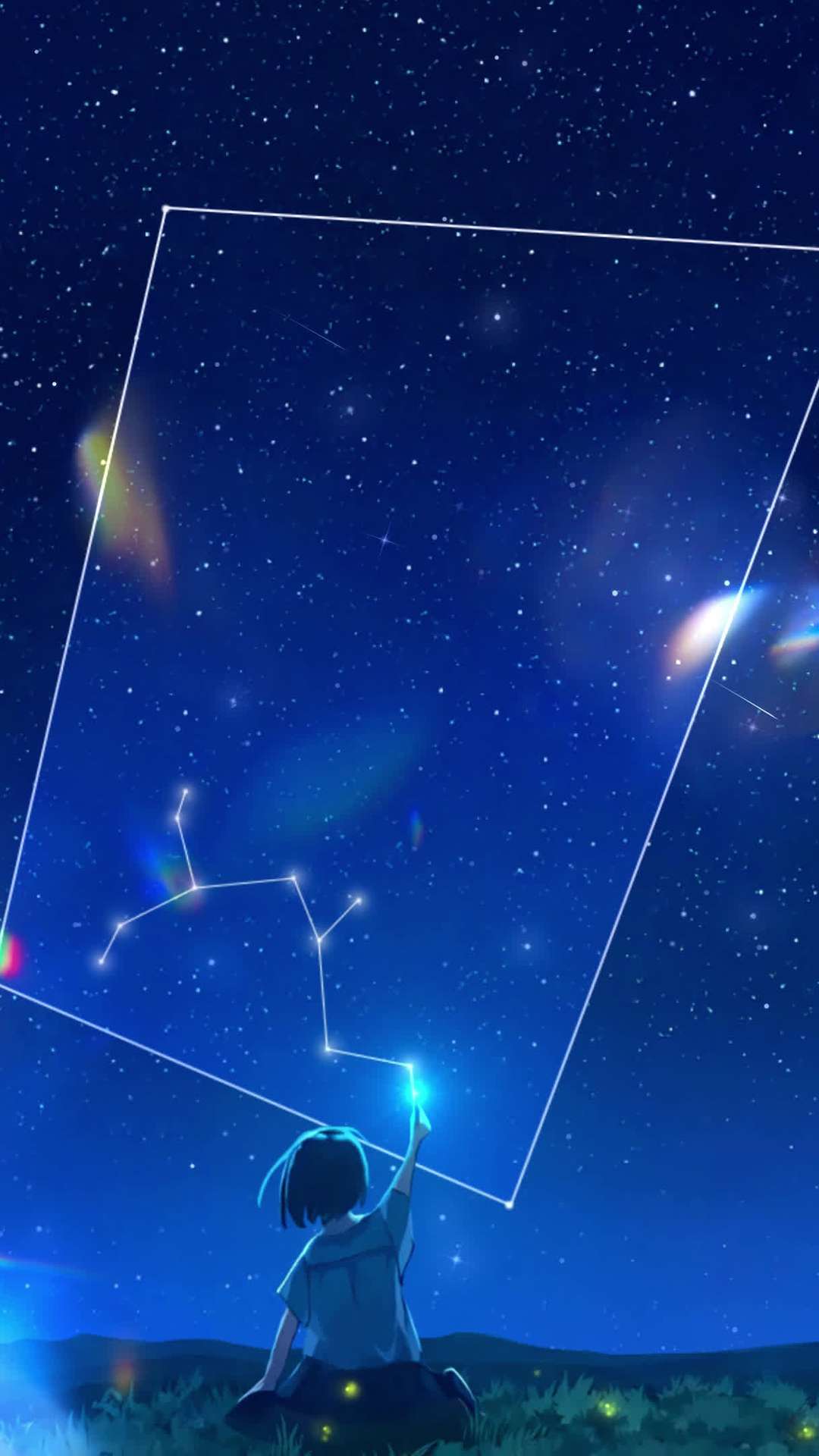 Night Sky Anime Background