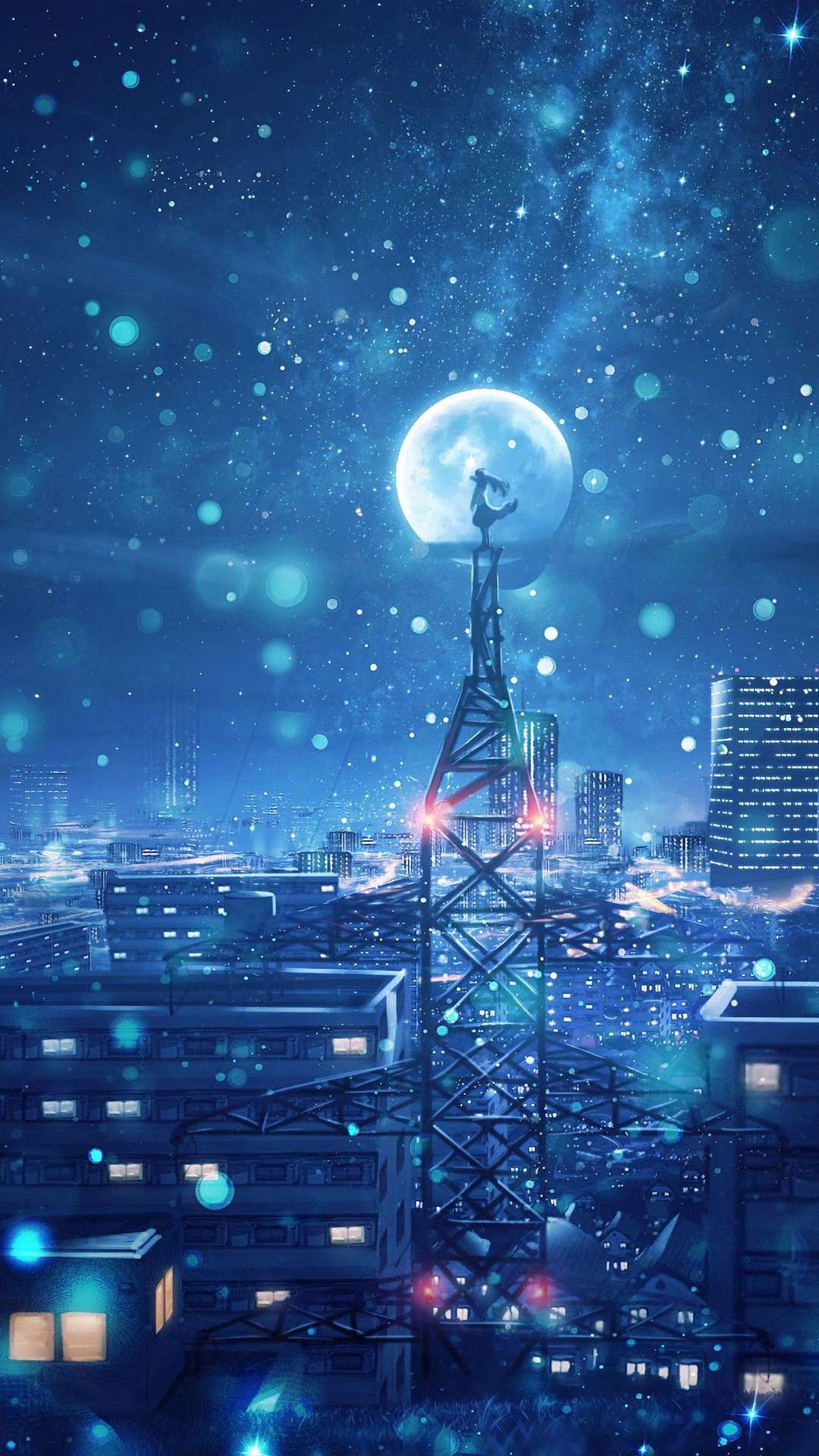 Anime night sky HD wallpapers | Pxfuel