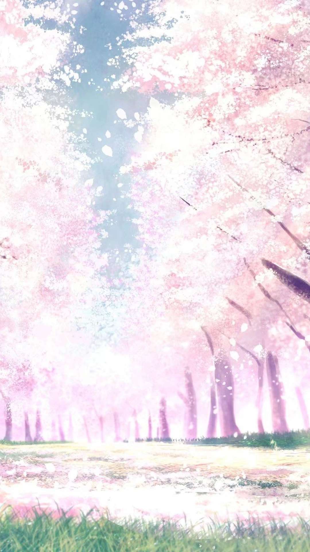Download wallpaper 1920x1080 girl, ears, neko, kimono, flowers, spring,  anime full hd, hdtv, fhd, 1080p hd background