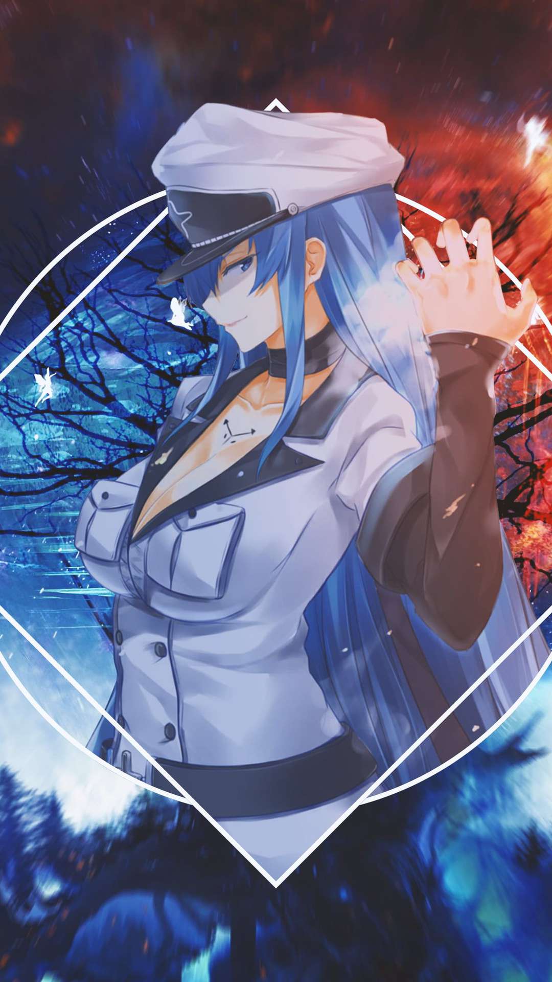 1125x2436 Resolution Tatsumi and Esdeath Iphone XSIphone 10Iphone X  Wallpaper  Wallpapers Den