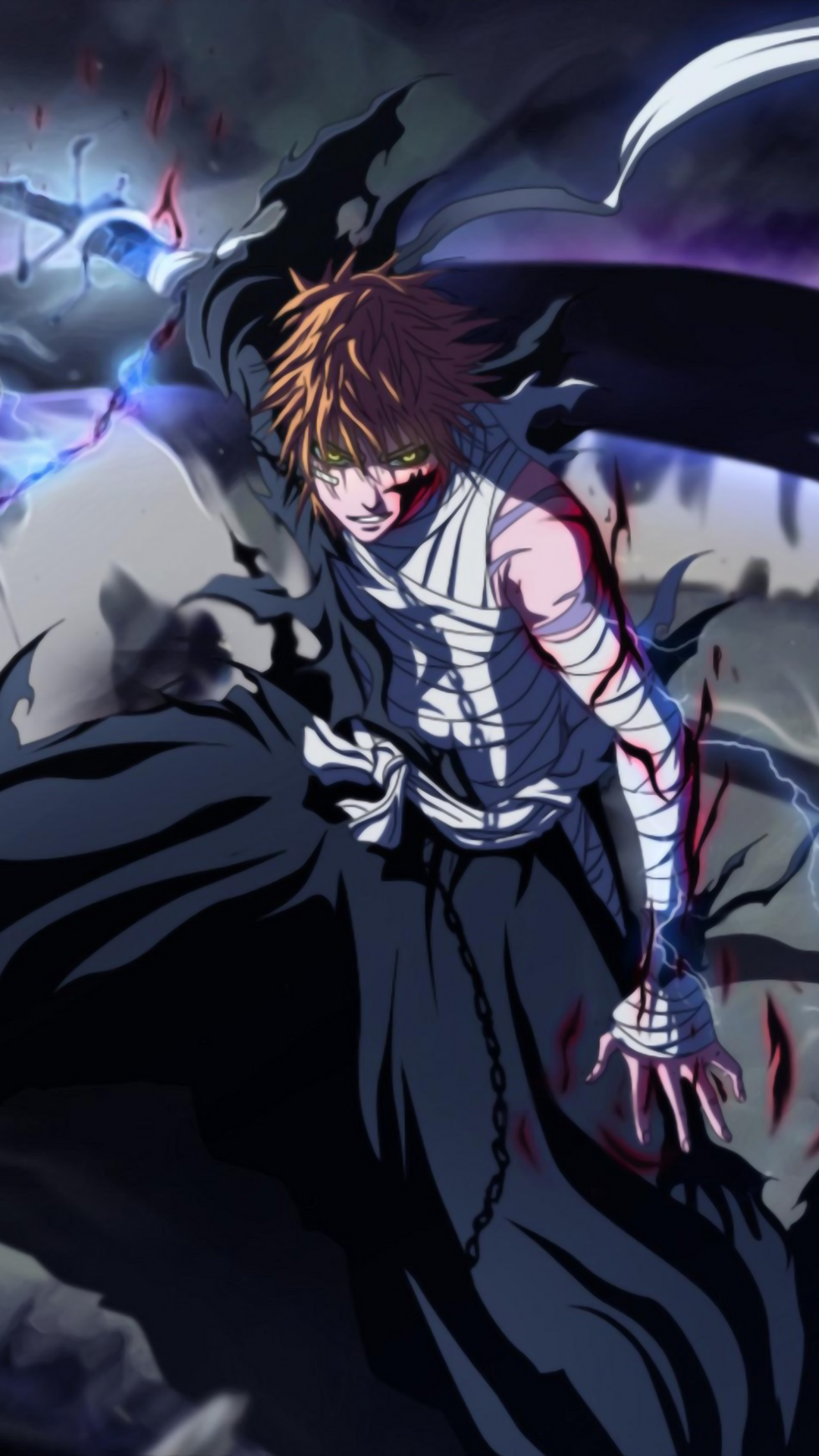 Bleach Thousand Year Blood War  Ichigo Kurosaki Dual Sword Bankai 4K  wallpaper download