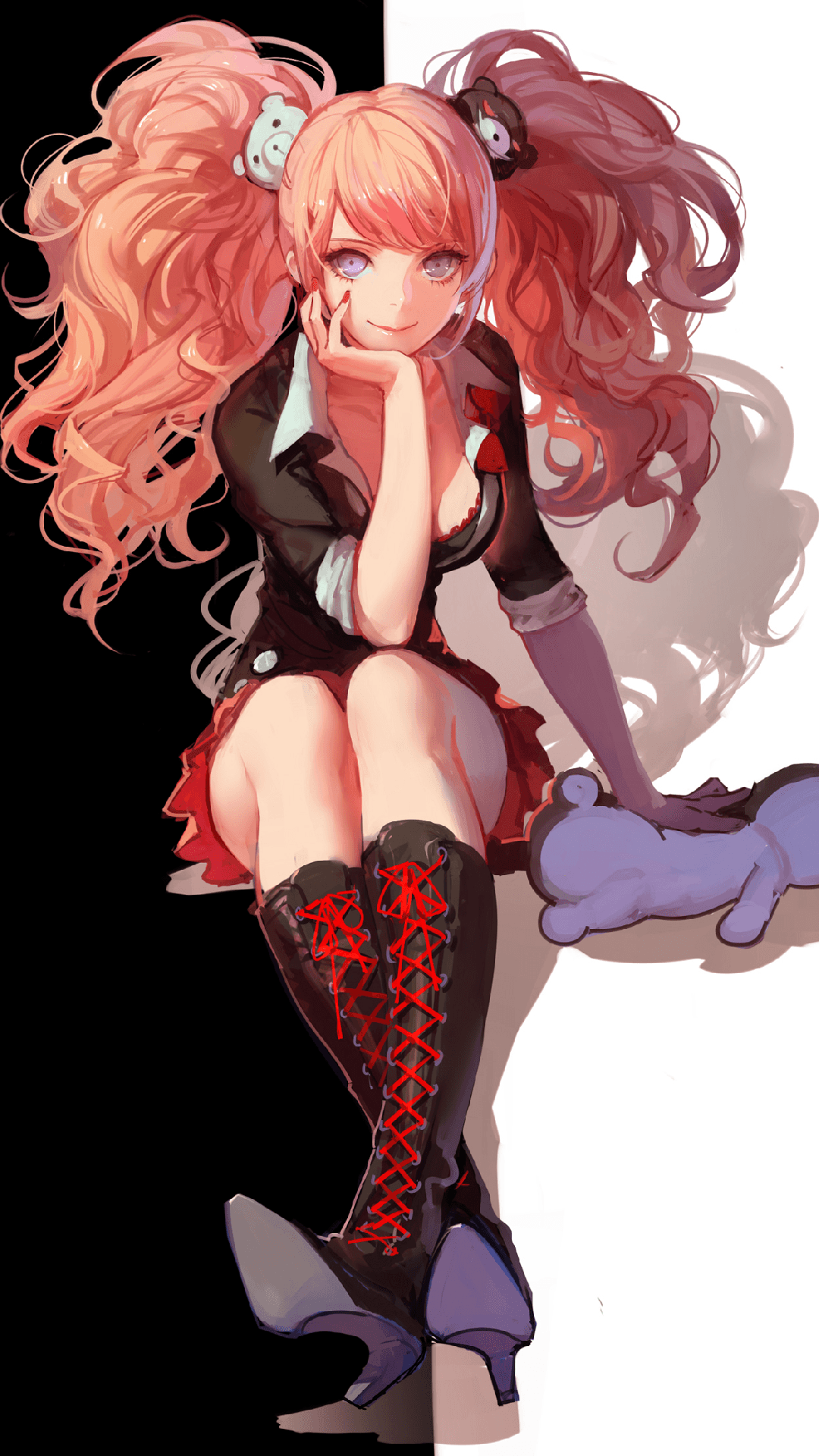 Wallpaper Junko Enoshima  danganronpa by DeadMaster18 on DeviantArt