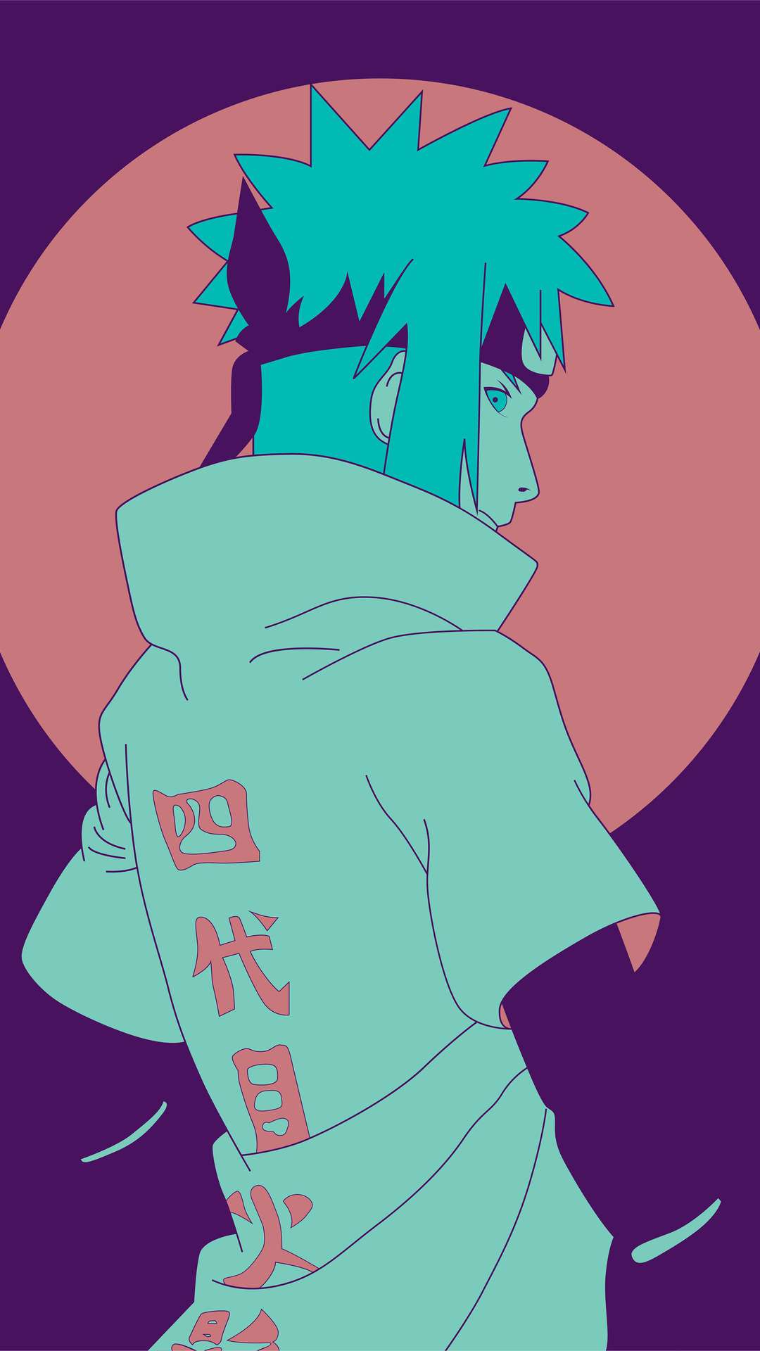 Minato Namikaze Wallpaper 4K Naruto Faceless Minimal art 10272