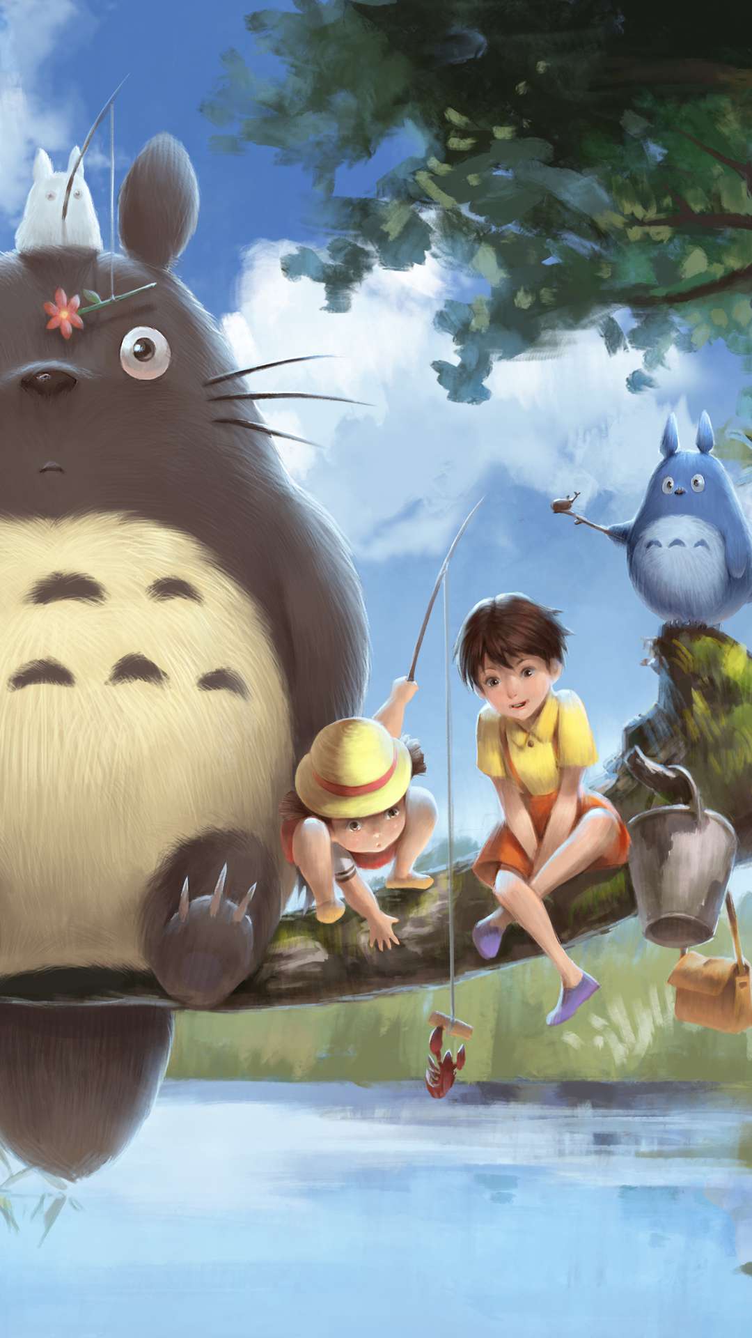 Totoro Mobile Wallpapers  Top Free Totoro Mobile Backgrounds   WallpaperAccess