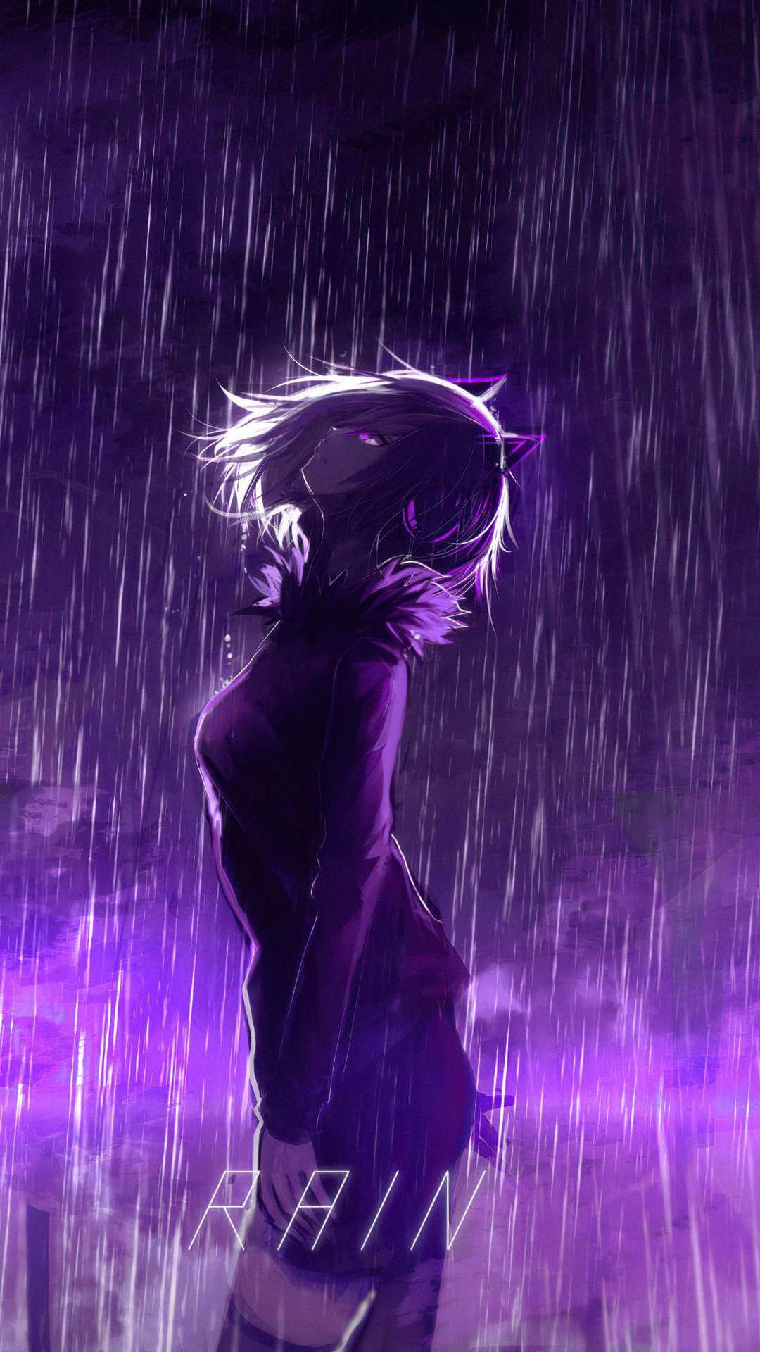 Dark Purple Anime