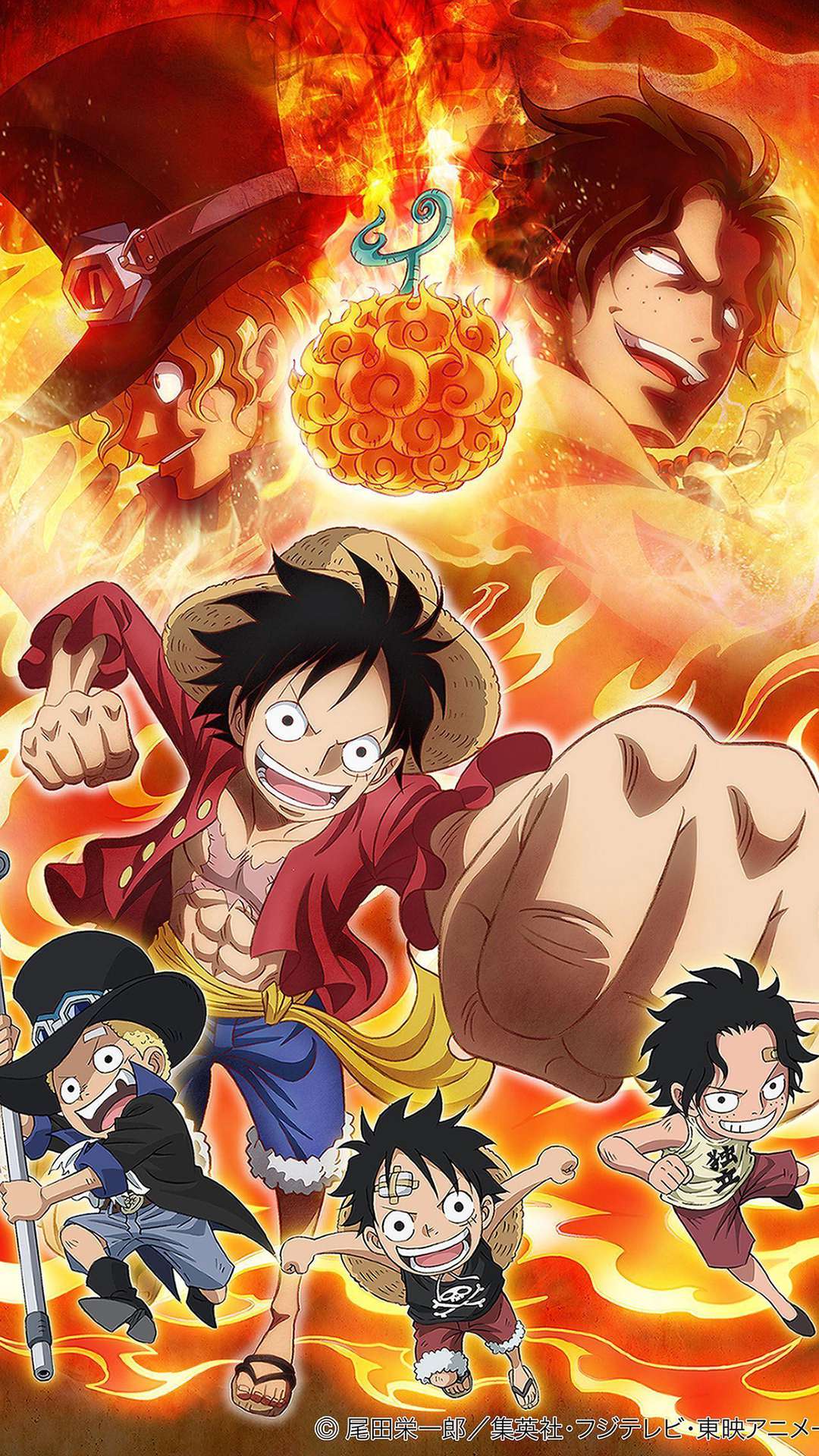 Wallpaper ID 457765  Anime One Piece Phone Wallpaper Monkey D Luffy Portgas  D Ace 720x1280 free download