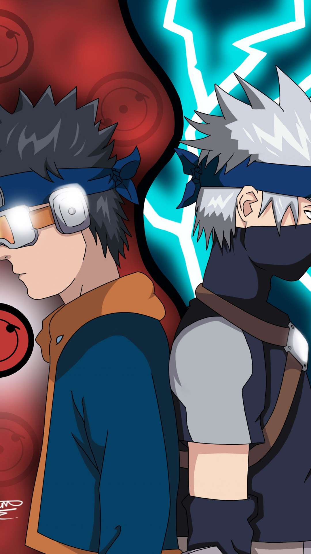 Kakaski Hatake vs Obito HD wallpaper download